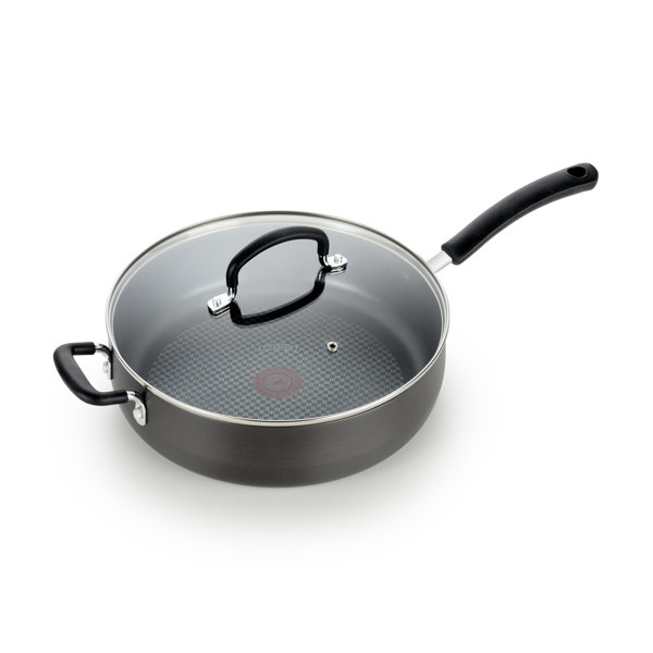 Tfal 5 qt Non Stick HardAnodized Aluminum Saute Pan with Lid